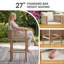 Tabourets d'extérieur rembourrés-125502864