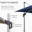 Parasol carré en porte-à-faux 10'-485529044