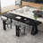 Black Rectangular Solid Wood desk-494609006