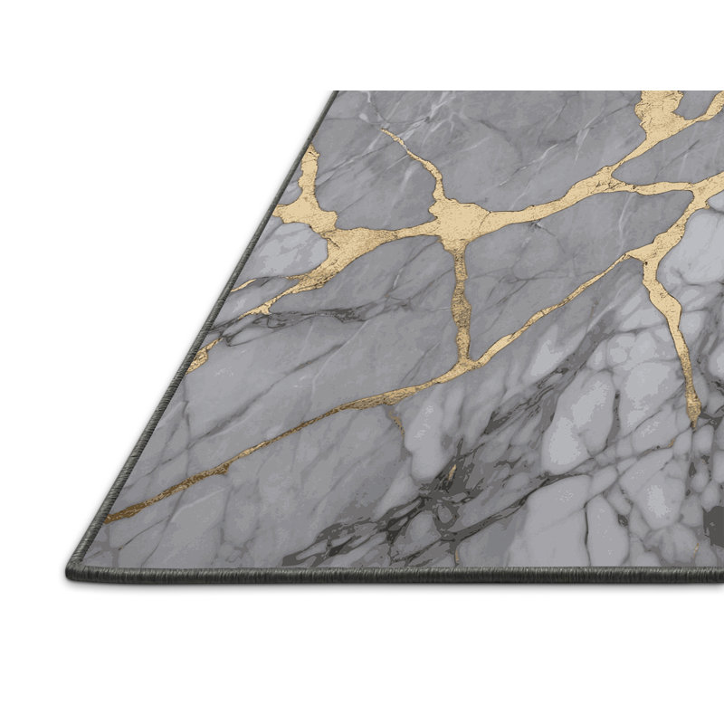 Silky Soft Plush Gray Area Rug, Rectangle 2' x 3'