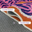 Tapis orange / rose à motif antidérapant Kai Sunset Jungle-607395829