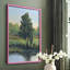 «Tree by the Riverbank I», reproduction encadrée - bois massif-1265330734-1265330725