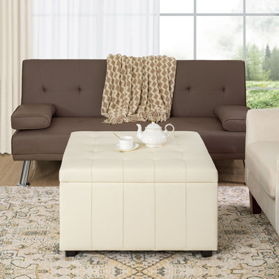 Banc de rangement avec repose-pieds Ashwika Vegan