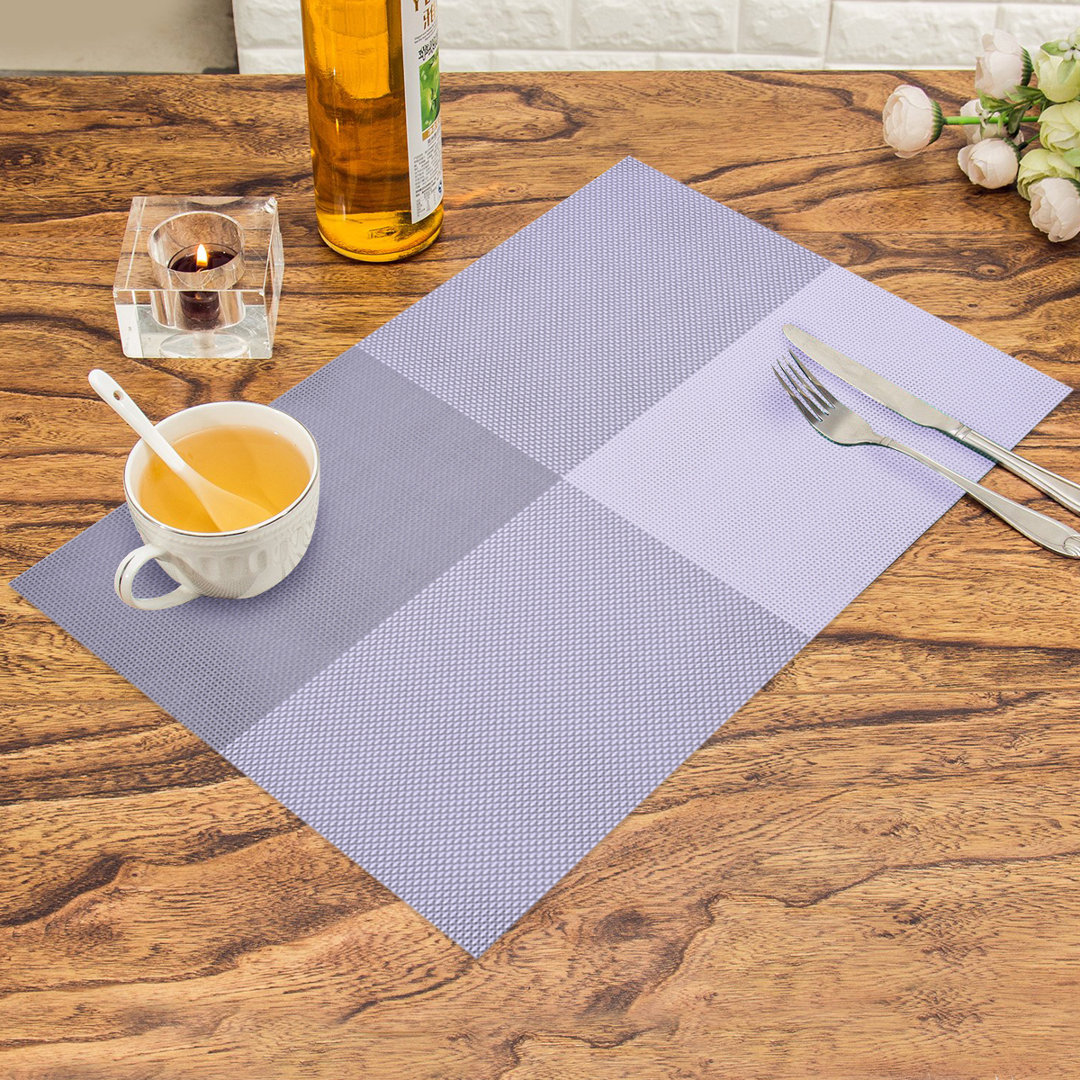 Dafayon Vinyl No Pattern Rectangle Placemat (Set of 8) Gracie Oaks