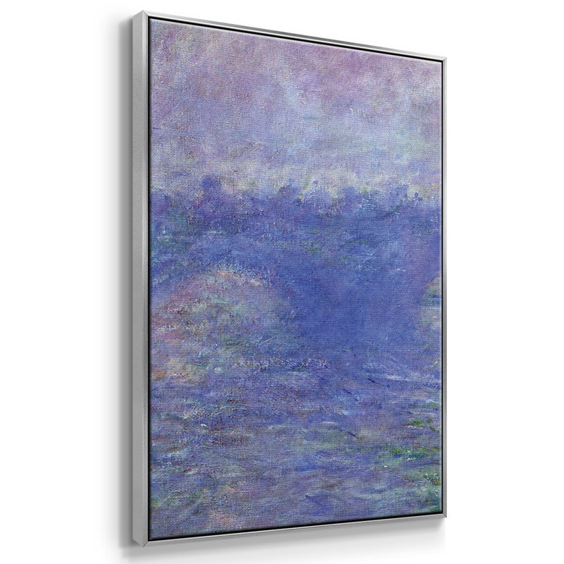 Waterloo Waterloo par Monet, 3 pièces, H 24 po x l 48 po x P 2 po, Argent
