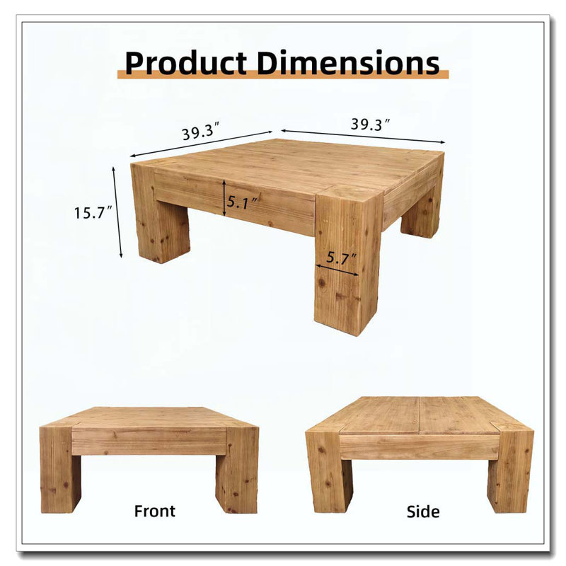 Table basse, Antique Natural-1