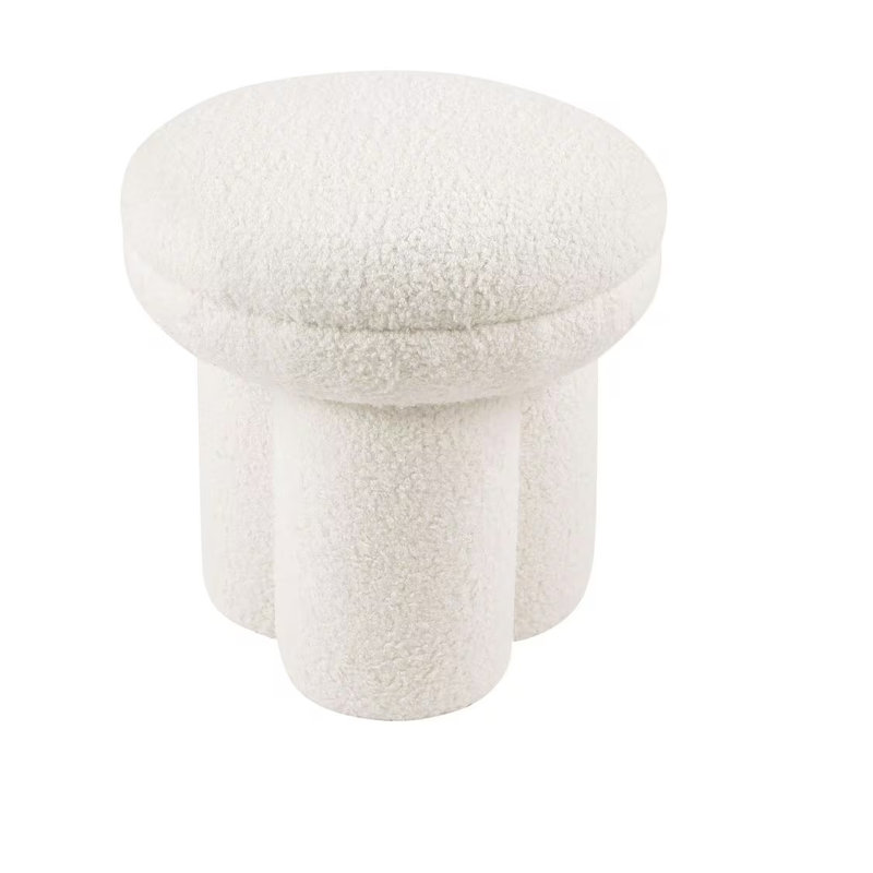 Tabouret Oliwia, Blanc, Blanc