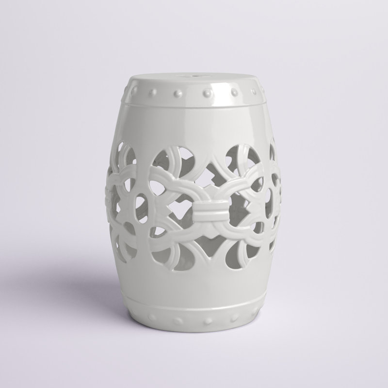 Tabouret de jardin Fetterman, Blanc cassé