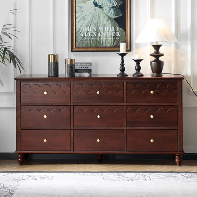 Walnut Solid Wood Rectangular Dressers & Chests