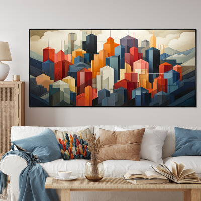«Cubic Los Angeles Skyline - Los Angeles», art mural