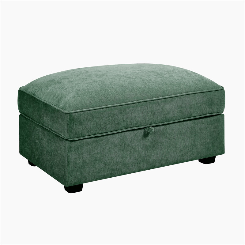 Ottoman - chenille, Green