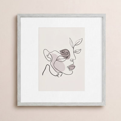 Linetta Wood Picture Frame with Mat