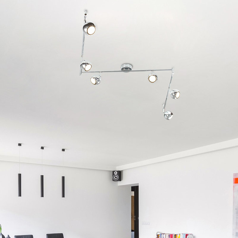 Aloa 237cm 6 -Light Track Kit, Polished Chrome