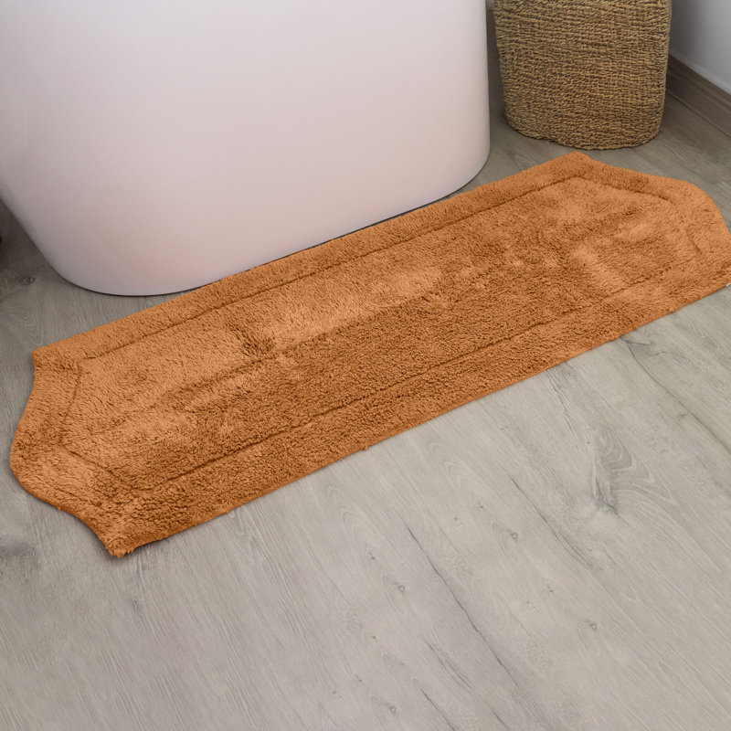 Tapis pour salle de bain Morissette, L 22 po x L 60 po, Terracotta