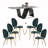 6 - Person Pedestal Dining Set-98409335