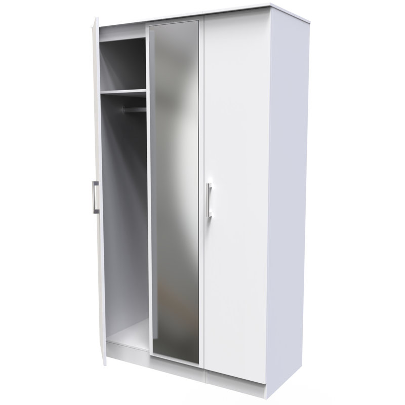 Fully Assembled Devon 1 Door Wardrobe, White
