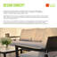 Ensemble de conversation d'extérieur 4 pièces avec fauteuils club modernes