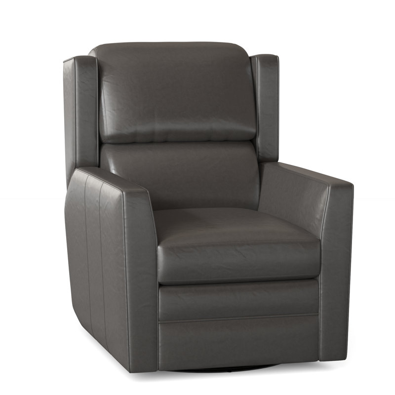 Samuel Recliner, Empyrean Tweed Genuine Leather, Power