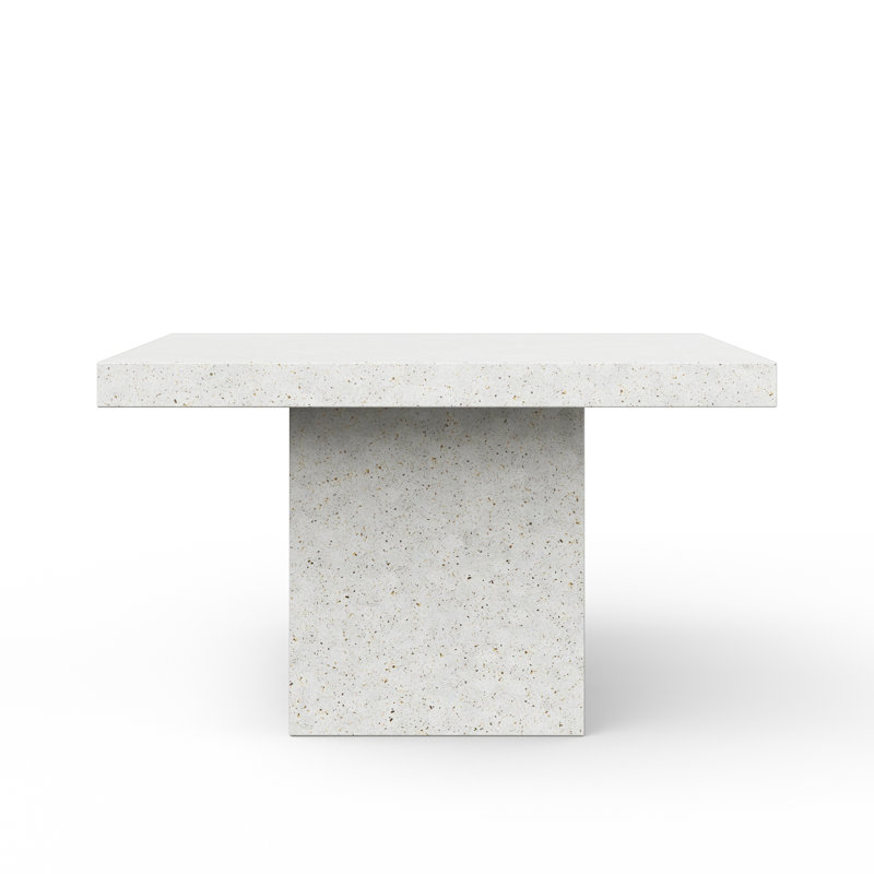 Kareen Bar & Counter Height Pedestal Dining Table, Ivory Terrazzo, Counter Table (36.25" Height)