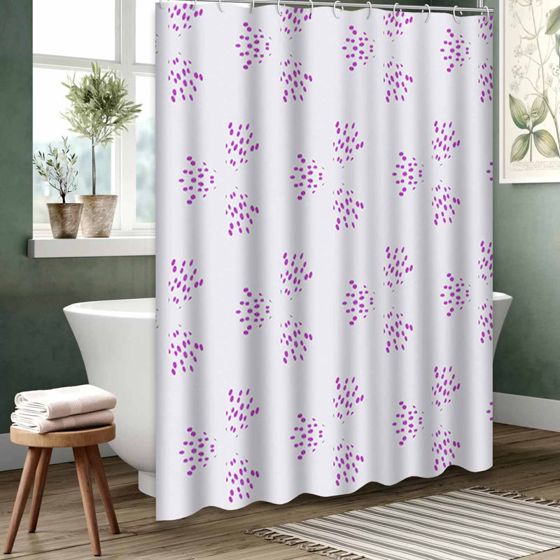 Rideau de douche transparent transparent, rideaux de douche pour la salle de bain avec 12 crochets, L 72 po x l 84 po
