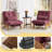 Corduroy Accent Chair with Adjustable Backrest,Reclining Chair For Reading Room,Living Room,Apartment, Office-Wine Red-1216857705