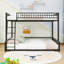 Bunk Bed Frame With Ladder And Guardrails-631526811-631526789