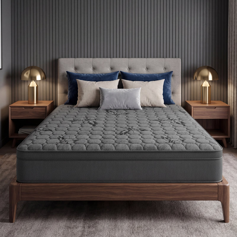 12"/14" Medium Memory Foam Pocket Spring Hybrid Mattress, King, 12"