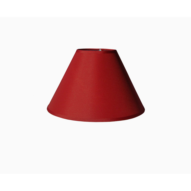 16cm H Cotton Empire Lamp Shade ( Screw On ), Burgundy