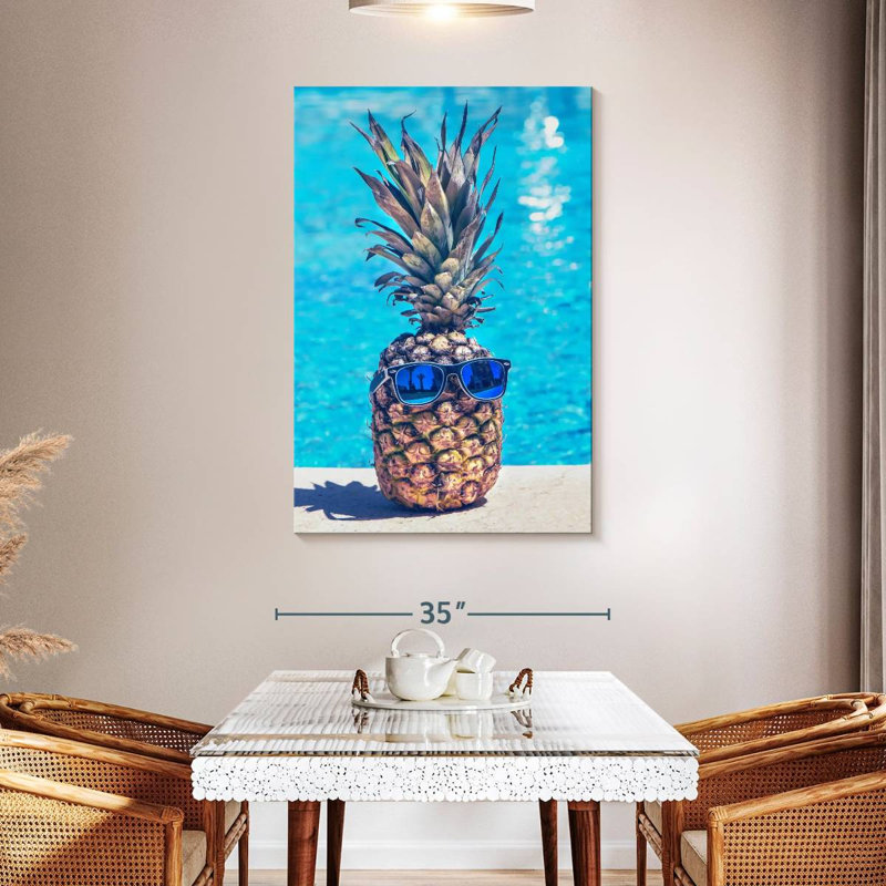 Yarlin Cool Pineapple, 48" H x 32" W