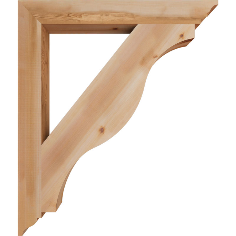 Support traditionnel Funston, Cèdre rouge de l'Ouest, Lisse, H 40 po x l 3,5 po x P 34 po