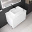 Meuble-lavabo simple 30 po avec plateau en pierre reconstituée Cariotta