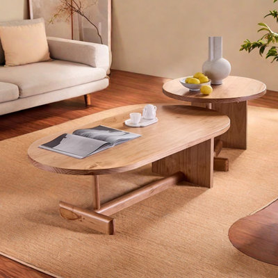 Table basse en bois massif personnalité personnalité
