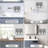 Wall Mounted Manual Soap Dispenser 3-Cup, 3×500Ml, Shower Gel & Lotion Dispenser For Home Bathroom Kitchen Hotel Restaurant, Grey & Transparent-126237428