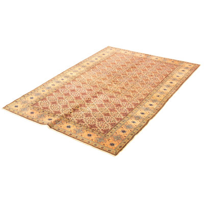 Tapis unique en laine noué à la main de 6 pi 5 po x 9 pi 5 po années 1990 Gunthar