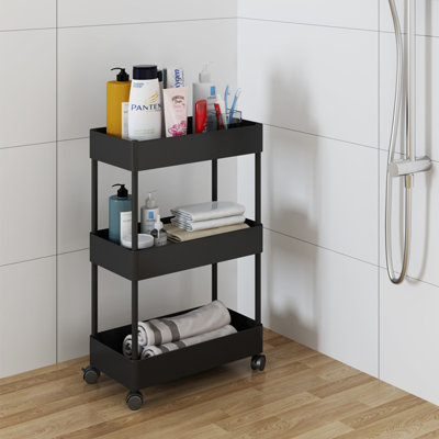 64cm H x 40cm W 3 - Cabinet Utility Cart with Wheels