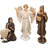 16 Piece Deluxe Edition Christmas Nativity Set With Real Gold - 7 Inch Scale