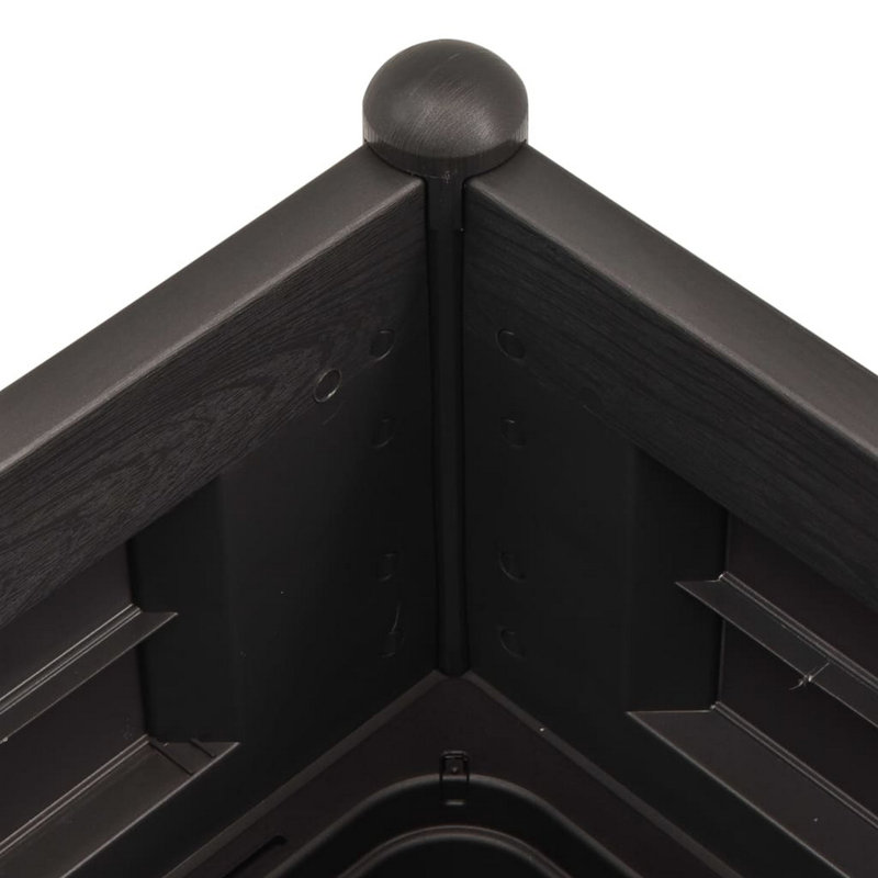 Pot à fleurs surélevé pour jardin, Anthracite