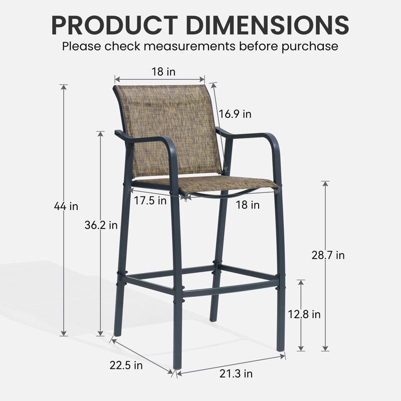 Tabouret de bar 28,74 po Ontario, Terre