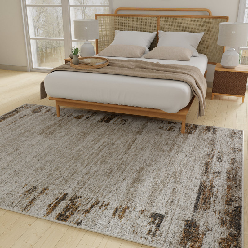 Abstract Indoor Rug, Rectangle 9'10" x 12'10"