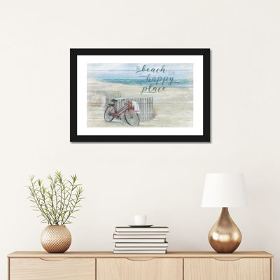 «Beach Happy Place» par Ruane Manning - reproduction d'art