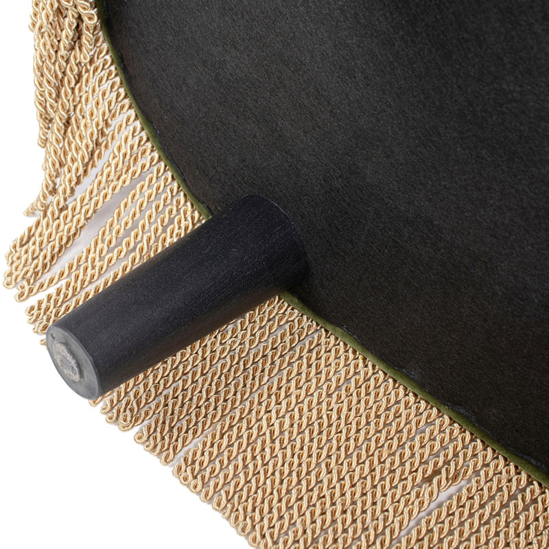 Repose-pieds avec rangement 38 po, velours performance vert olive, Vert olive