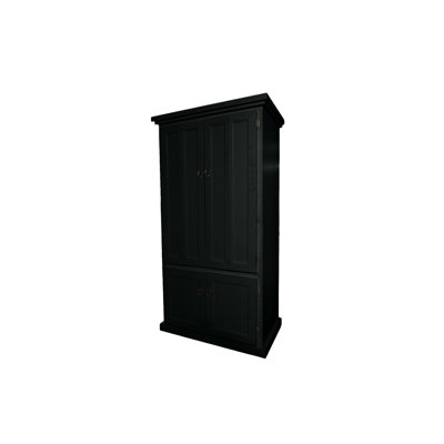 Konstantinas 38.5" W Rectangle Armoire Desk and Cabinet by Red Barrel Studio