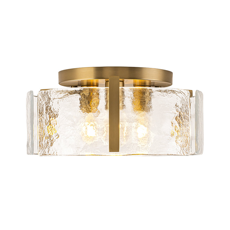 Semi Flush Mount, Brass