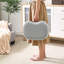 40cm Wide Solid Colour Footstool Ottoman