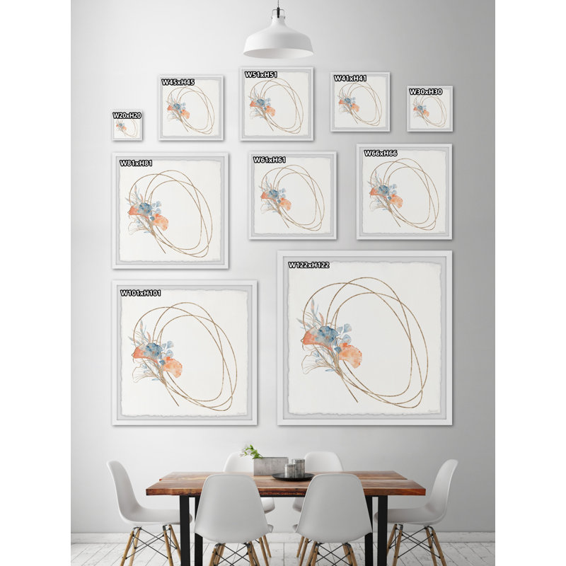 Underwater Plants - Single Picture Frame Painting, 30cm H x 30cm W x 3.81cm D