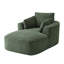 Chaise longue surdimensionnée en velours côtelé 65 po, aucun assemblage requis-126307712