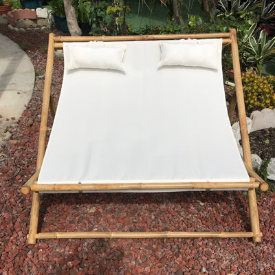 Shamala Folding Deck Chair with Cushions by Arlmont & Co.