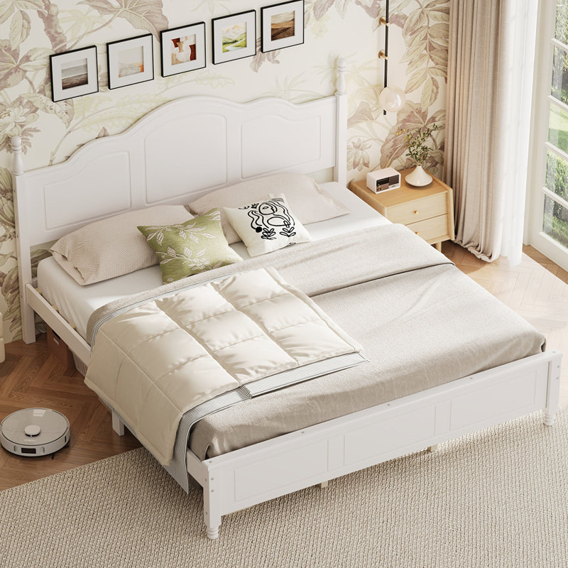 Cadre de lit plateforme Classic, White