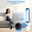 Advwin 38In Bladeless Tower Fan,  Bladeless Fan with Remote, Air Circulator Cooling Fan for Indoor Use, 24 Speeds Settings, 12 Timer, Quiet Oscillating Fan for Home Bedroom