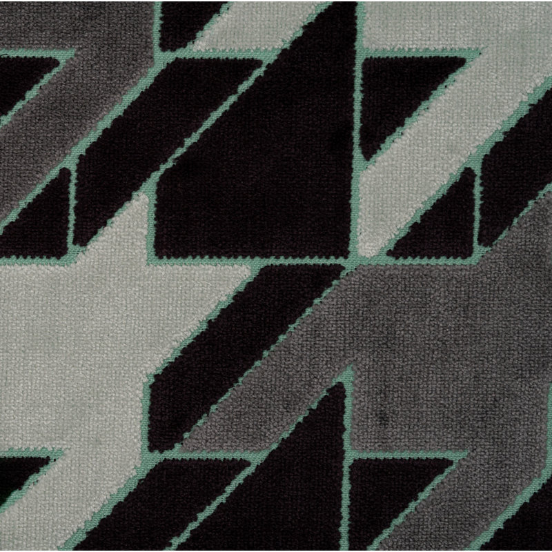 Tissu d'ameublement en velours, Menthe Modsquad